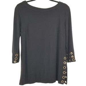 EST. 1946 ring detail blouse black size M